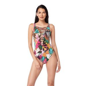 Bleu Rod Beattie Run Wild Lace-Down One Piece - Size 10